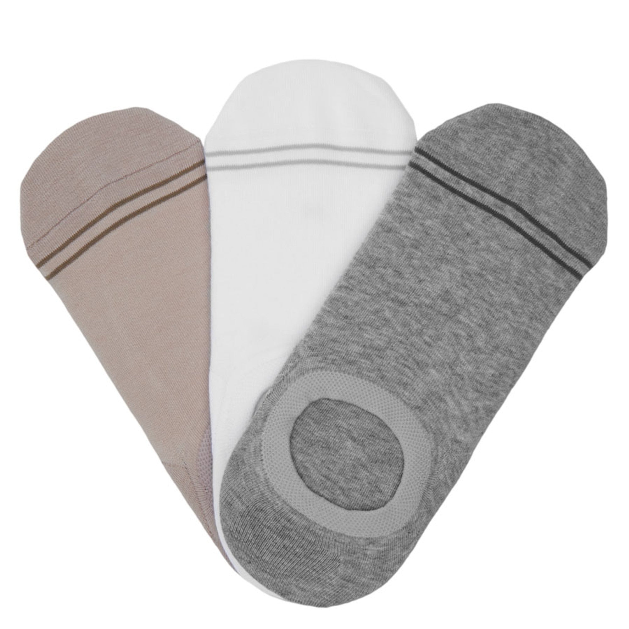 Mixed Cotton No Show - 3 Pack