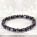 Natural Magnetic Hematite Stretch Bracelets For Men and Women