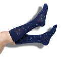 Navy Chicklet Dress Socks