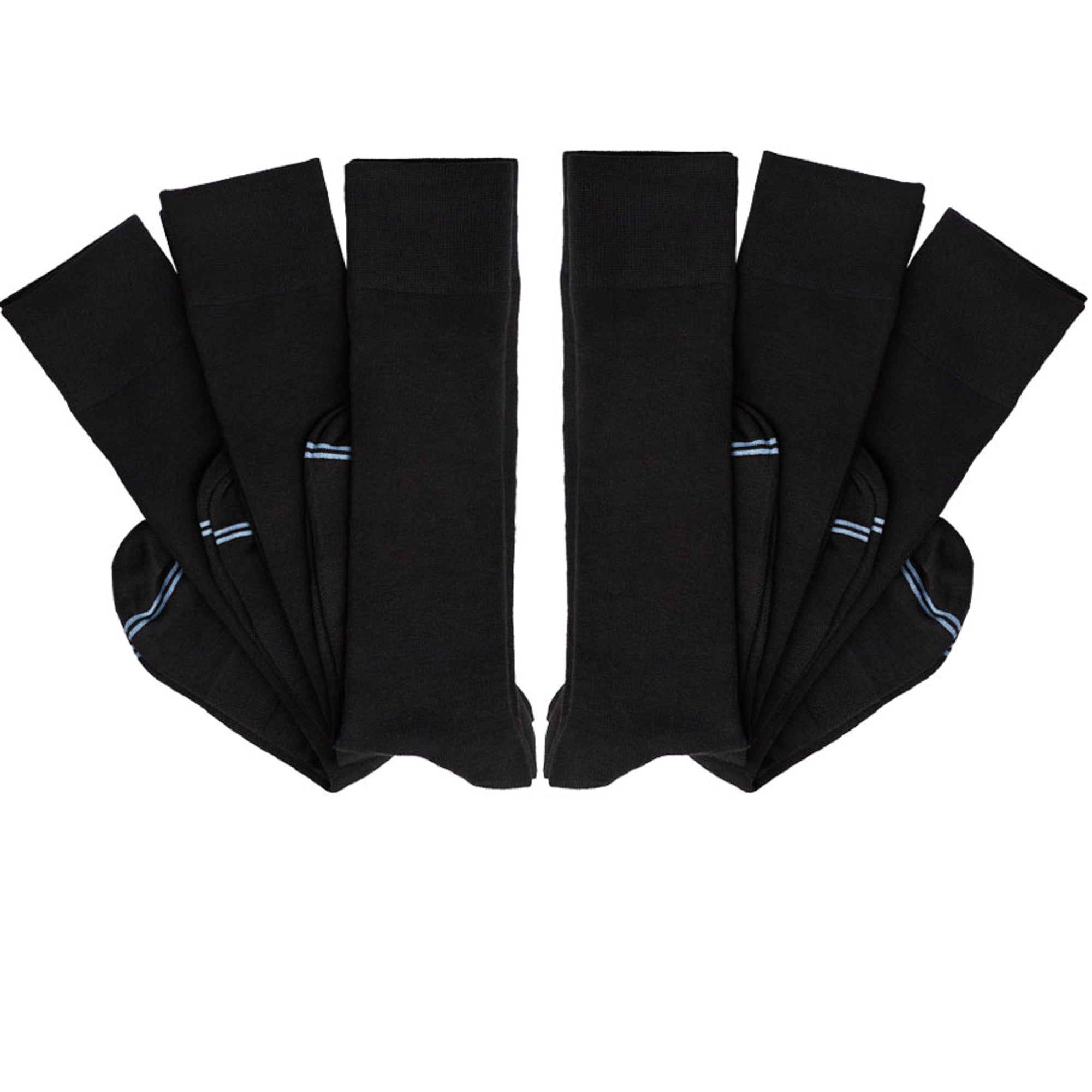 Nyx 6-Pack - Black Dress Socks