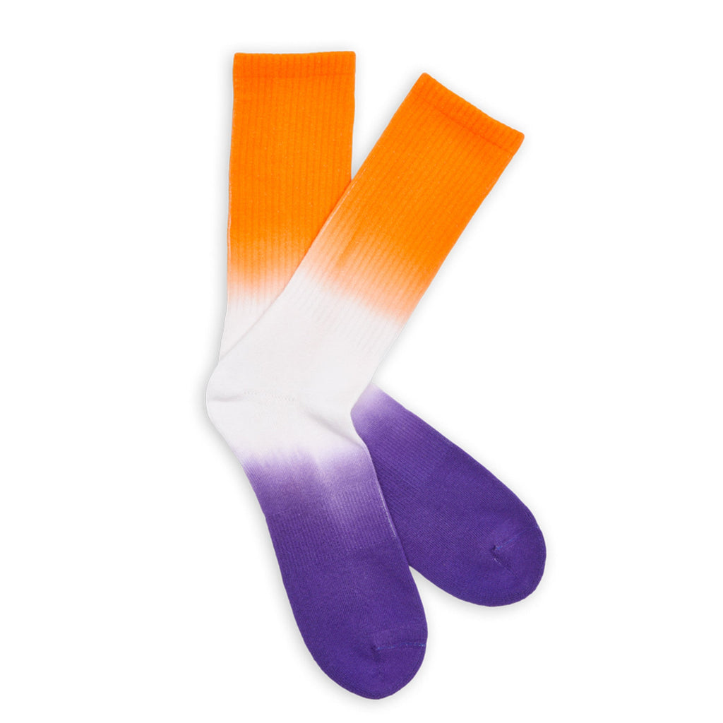 Orange / Purple Dip Casual Socks
