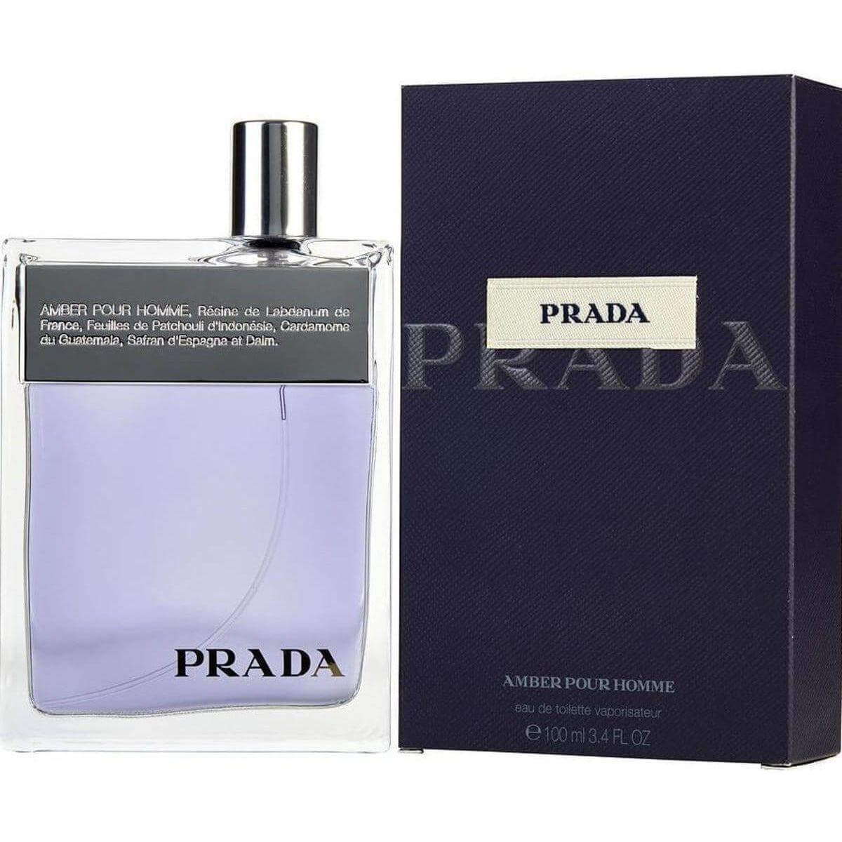 Prada Amber Pour Homme Eau De Toilette Spray 3.4 oz