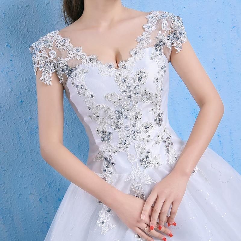 Wedding Dress With Elegant Appliques Gown EDW12