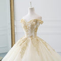 Gorgeous Ball Gown Wedding Dress with Beads EDL110