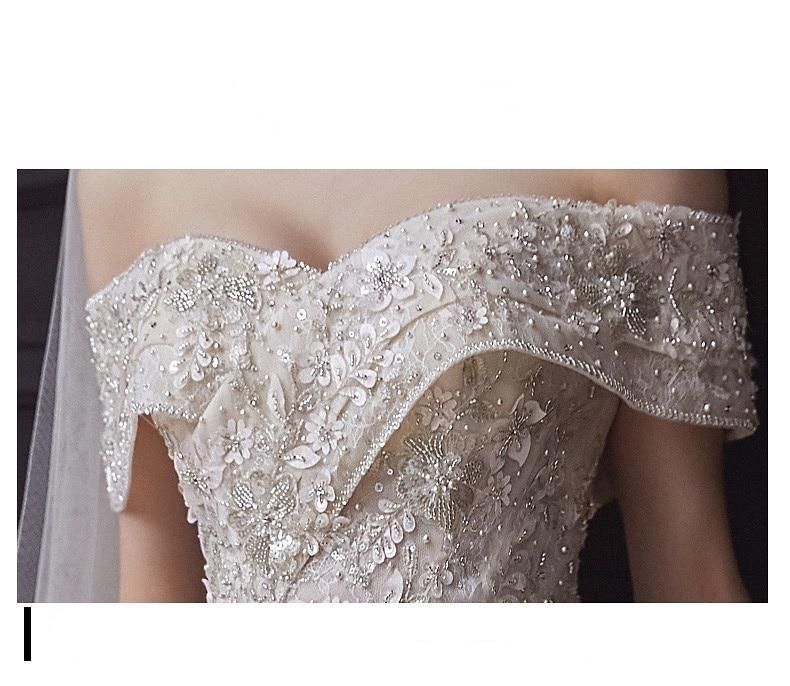 Luxury Wedding Dress Sweetheart Bridal Gown EDW234