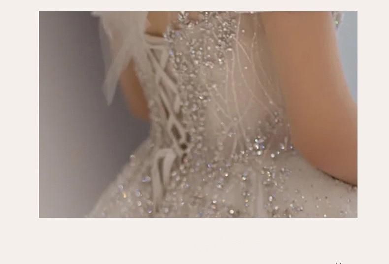 Luxury Wedding Dresses with Crystal Beads