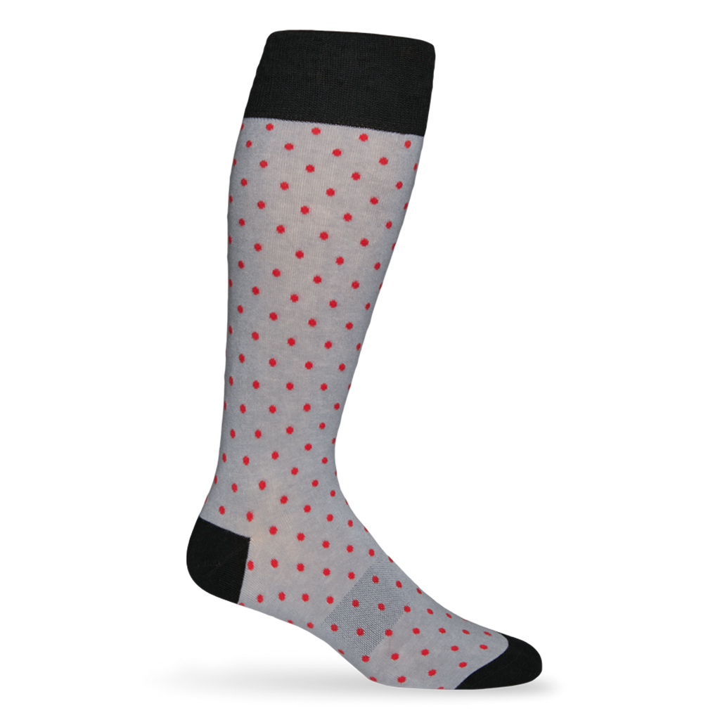 Red and Black - Small Dot Socks