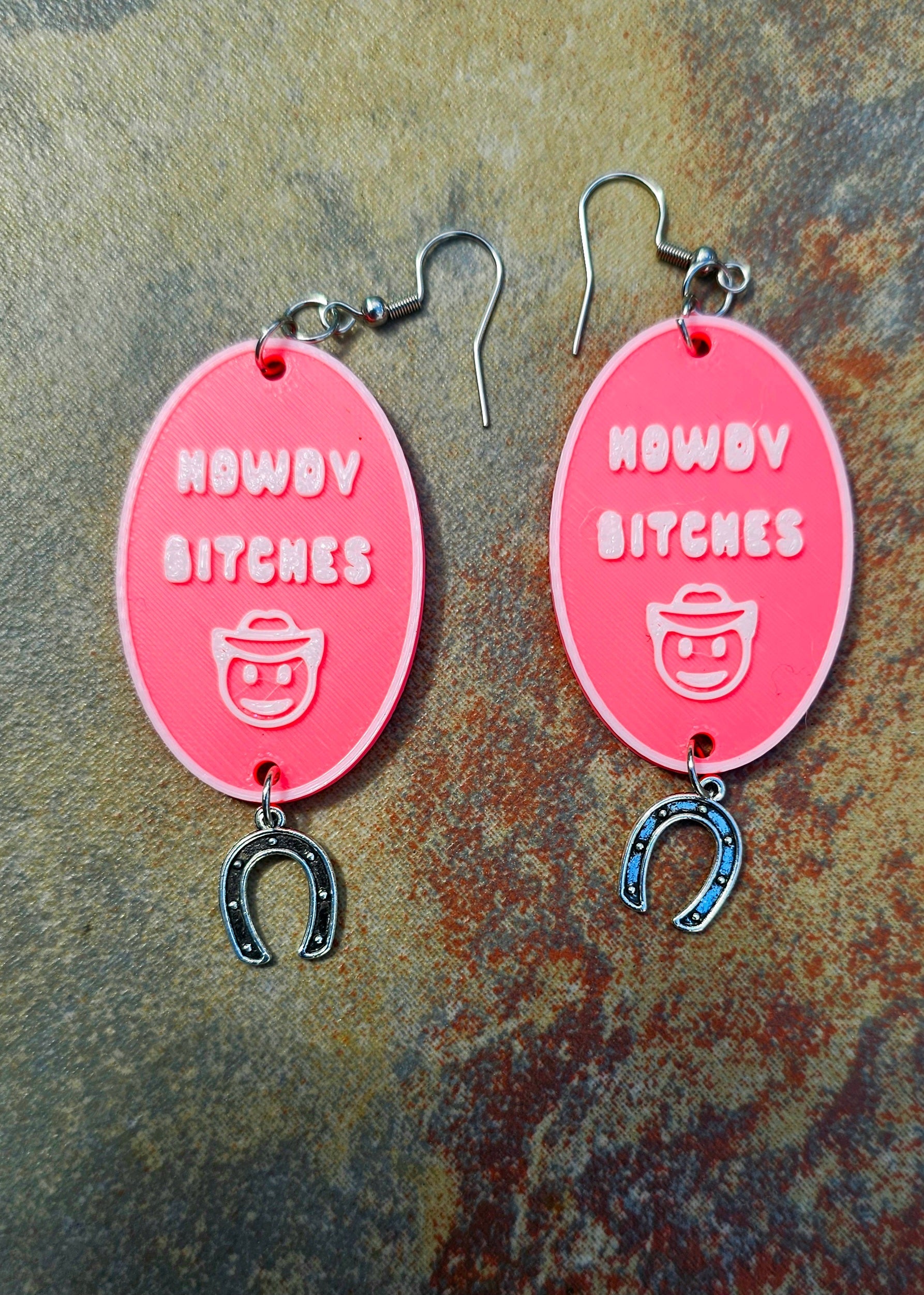 3D Printed Word Salad Earrings