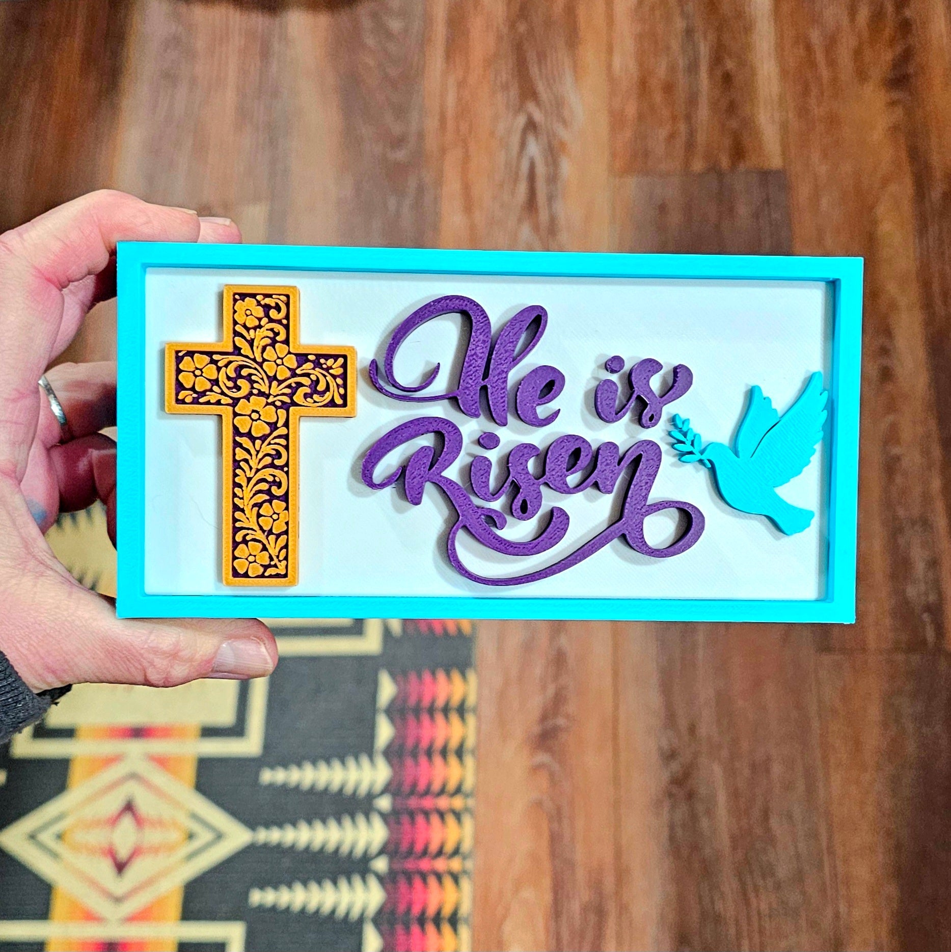3d Print He Is Risen Faith Trinket Gift Box