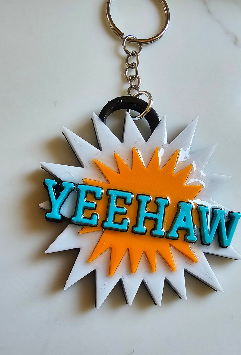3d Printed Keychains Western Rodeo Bullrider Cowboy The Last Roundup