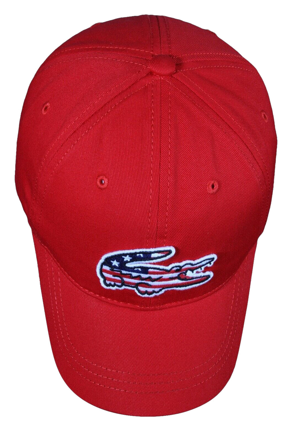 Lacoste Mens Big Croc USA Gabardine Cap
