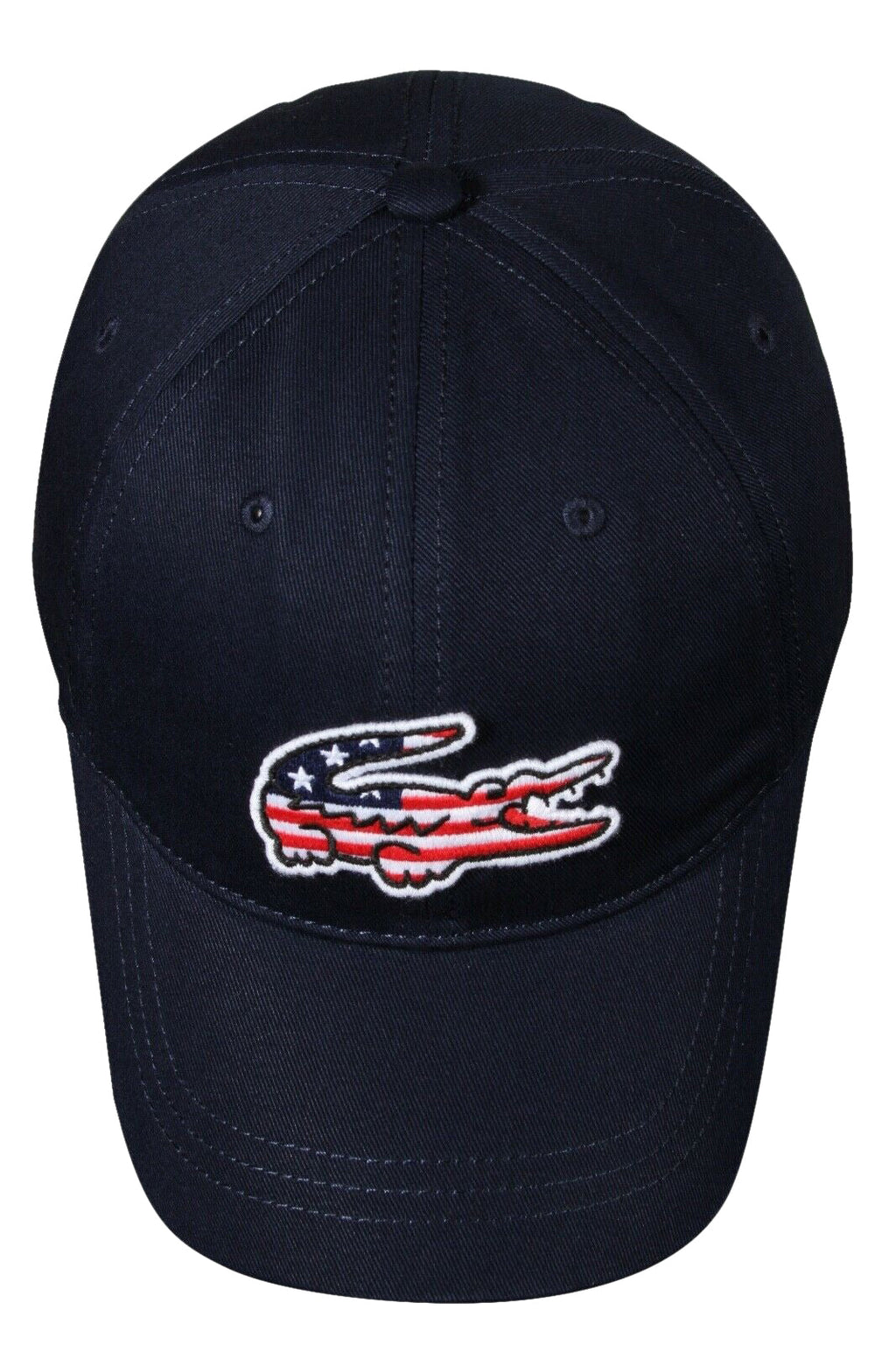 Lacoste Mens Big Croc USA Gabardine Cap