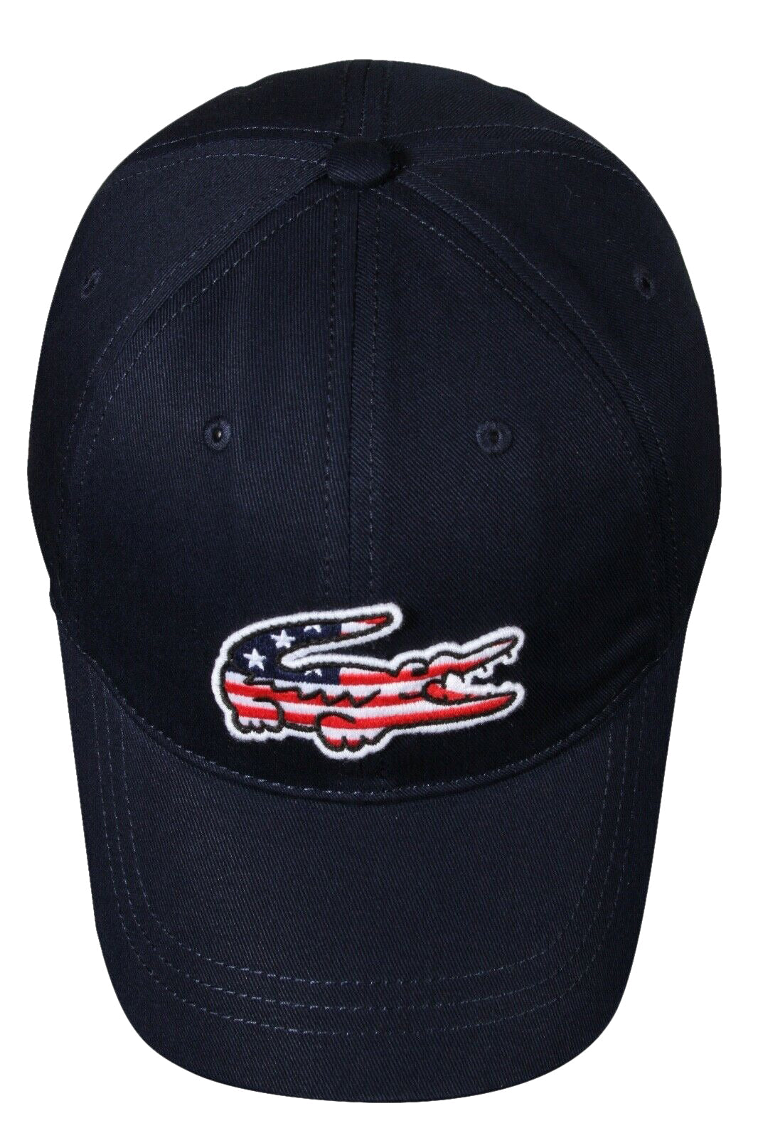 Lacoste Mens Big Croc USA Gabardine Cap