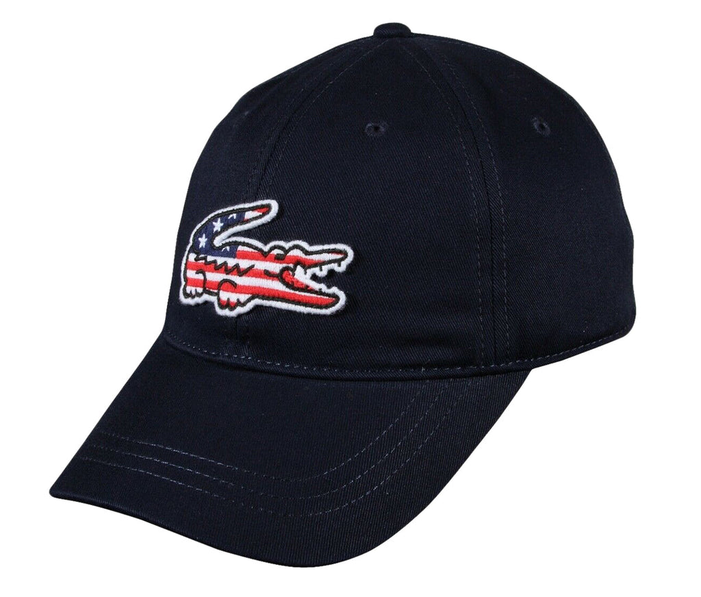 Lacoste Mens Big Croc USA Gabardine Cap