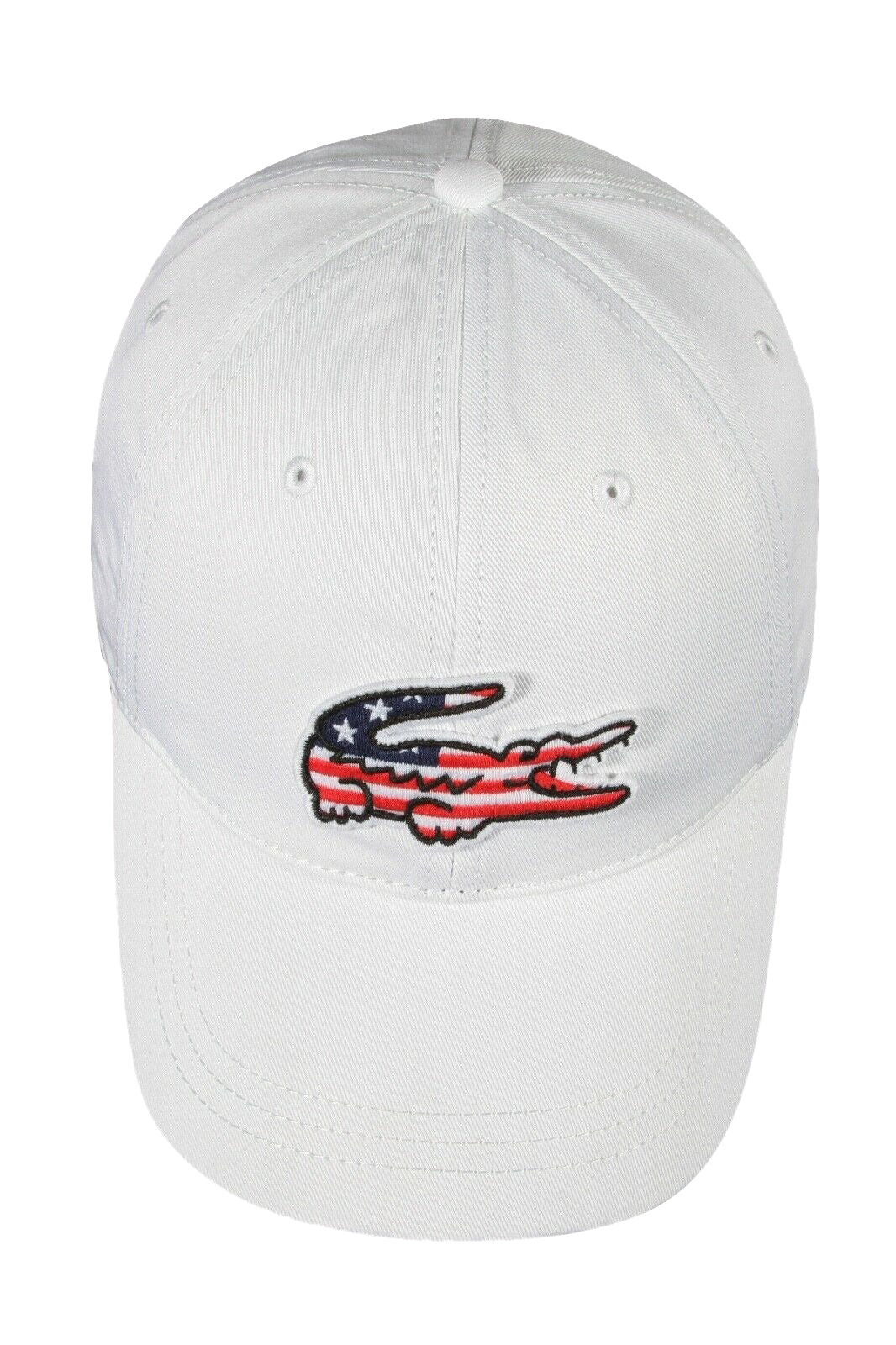 Lacoste Mens Big Croc USA Gabardine Cap
