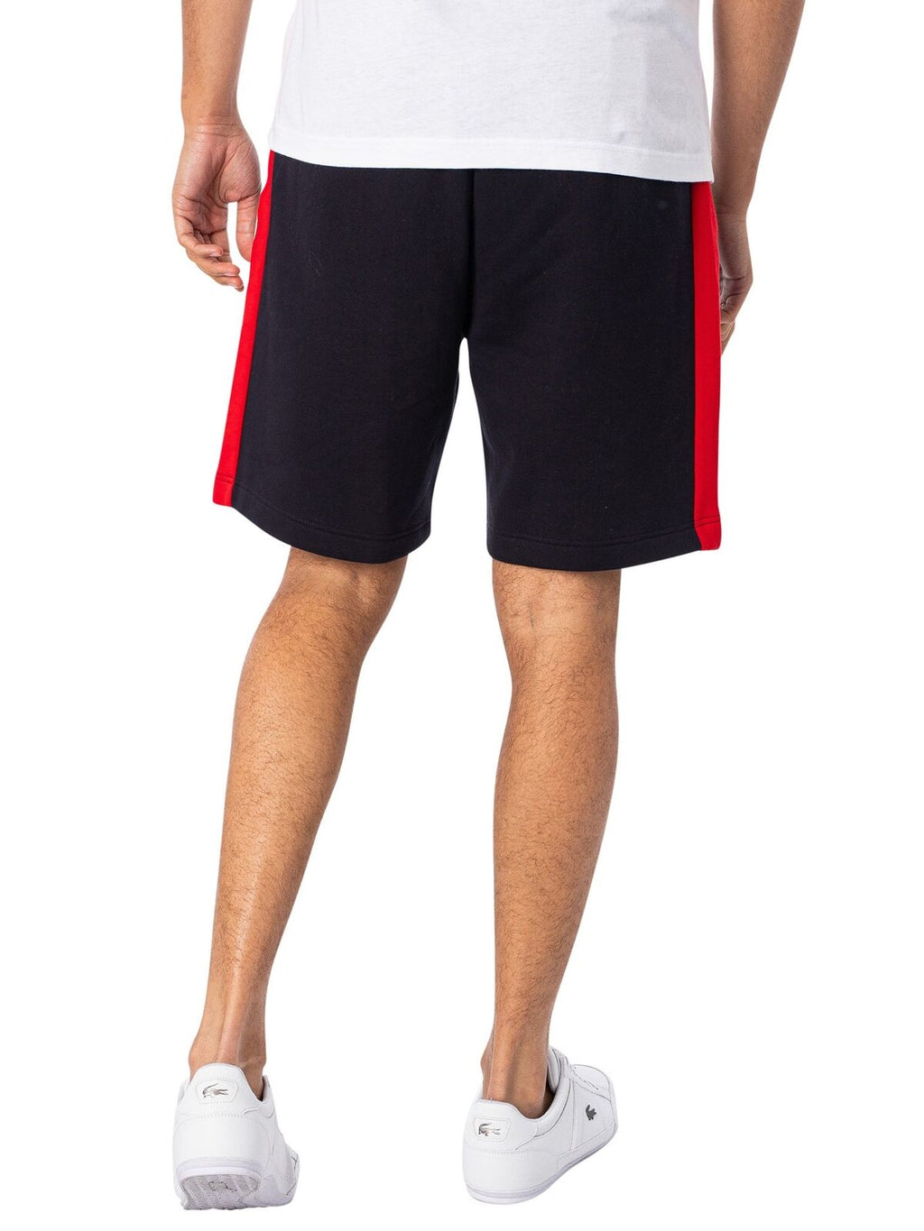 Lacoste Men's Regular Fit Cotton Fleece Colorblock Shorts