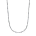 16 CTW Lab Grown Diamond Tennis Necklace – 14kt White Gold, 18’’