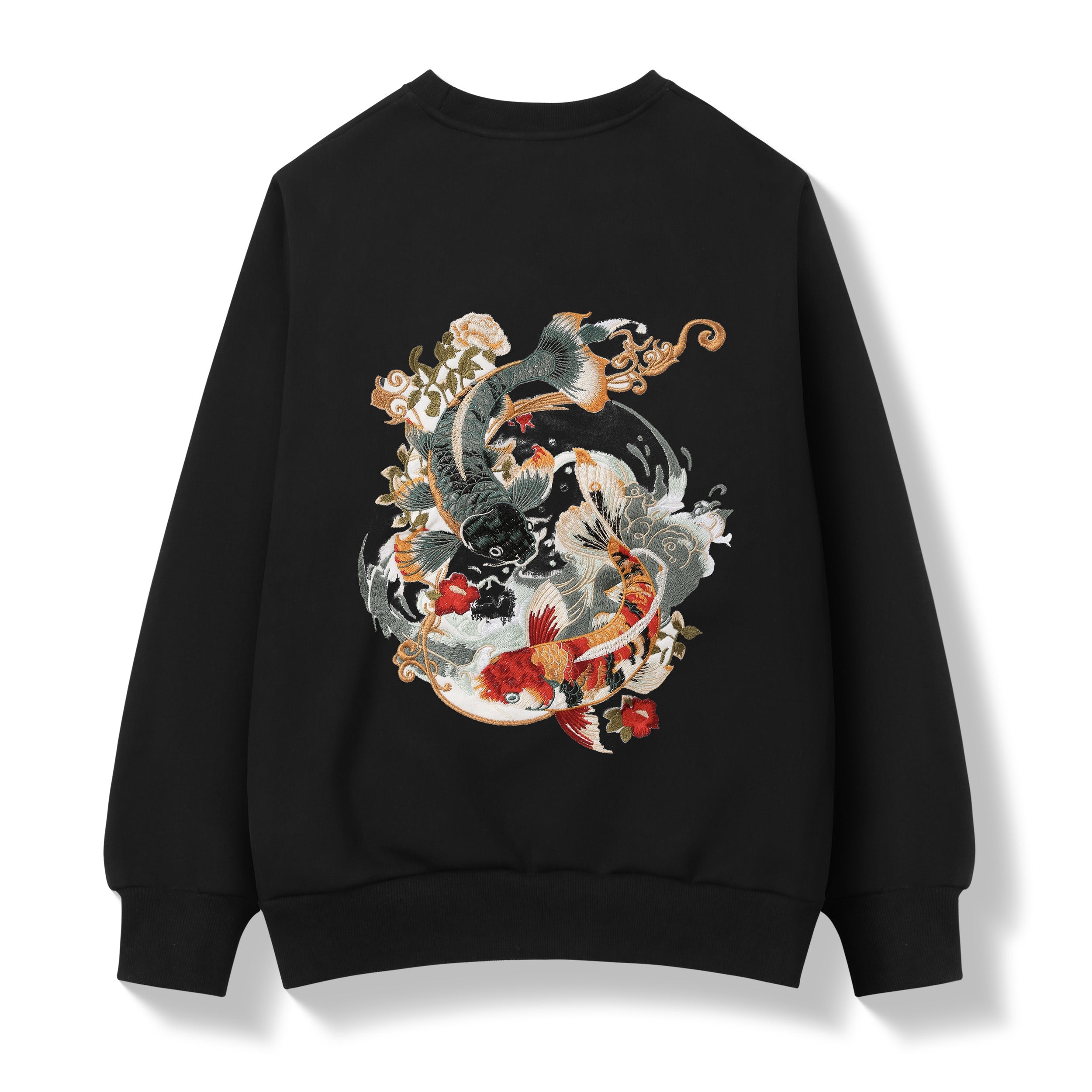 SW9008 Yin Yang Koi Embroidery Sweater