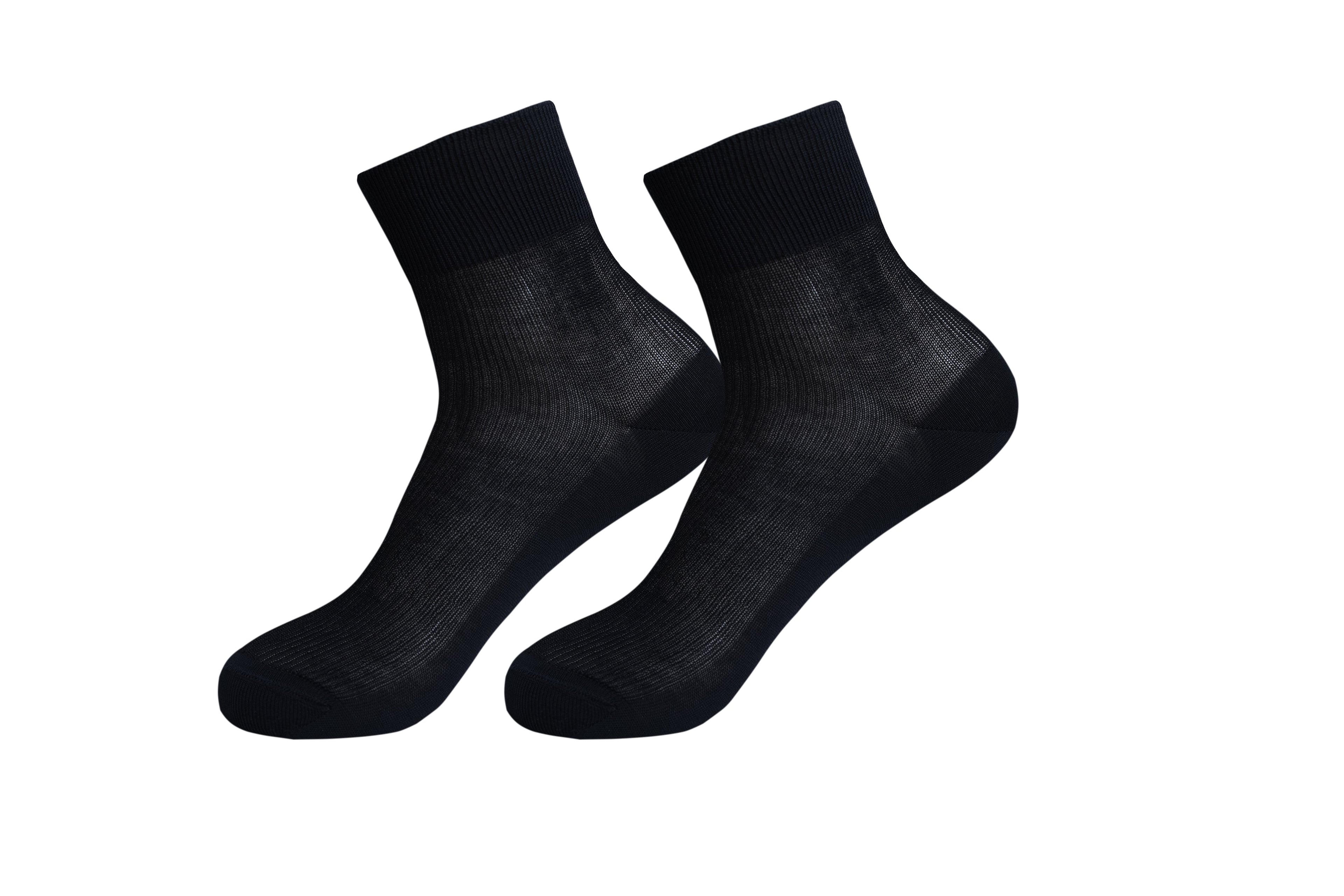 tittimitti® 100% Mercerized "Filo di Scozia" Cotton Men's Ankle Dress & Trouser Socks 3-Pack. Made in Italy