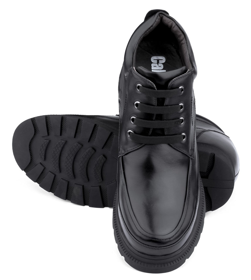 CALDEN Leather Elevator Boots - 5.2 Inches - K511615