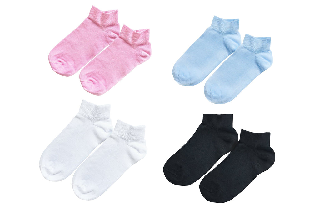 tittimitti® Kids 98% Organic Cotton Ankle Socks 5-Pack – Breathable Lightweight Socks for Active Kids