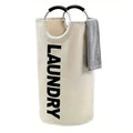 Waterproof Collapsible Clothes Hamper Laundry Basket With Padded Handles