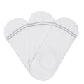 White Cotton No-Show Socks - 3 Pack