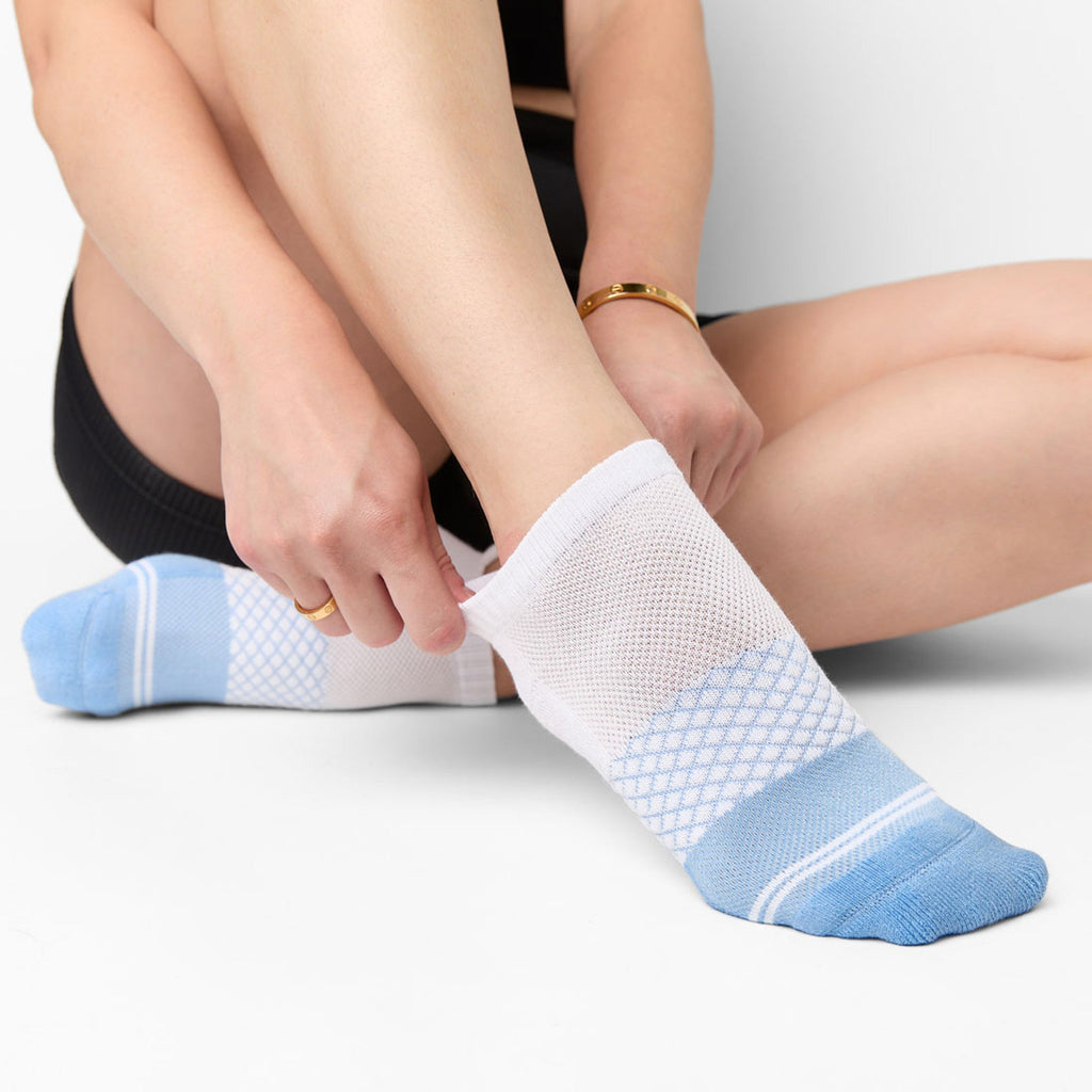 White/Powder The Sip Ankle Socks