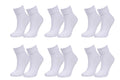tittimitti Women’s 98% Organic Cotton Crew Socks 6-Pack – Breathable Everyday Comfort Socks