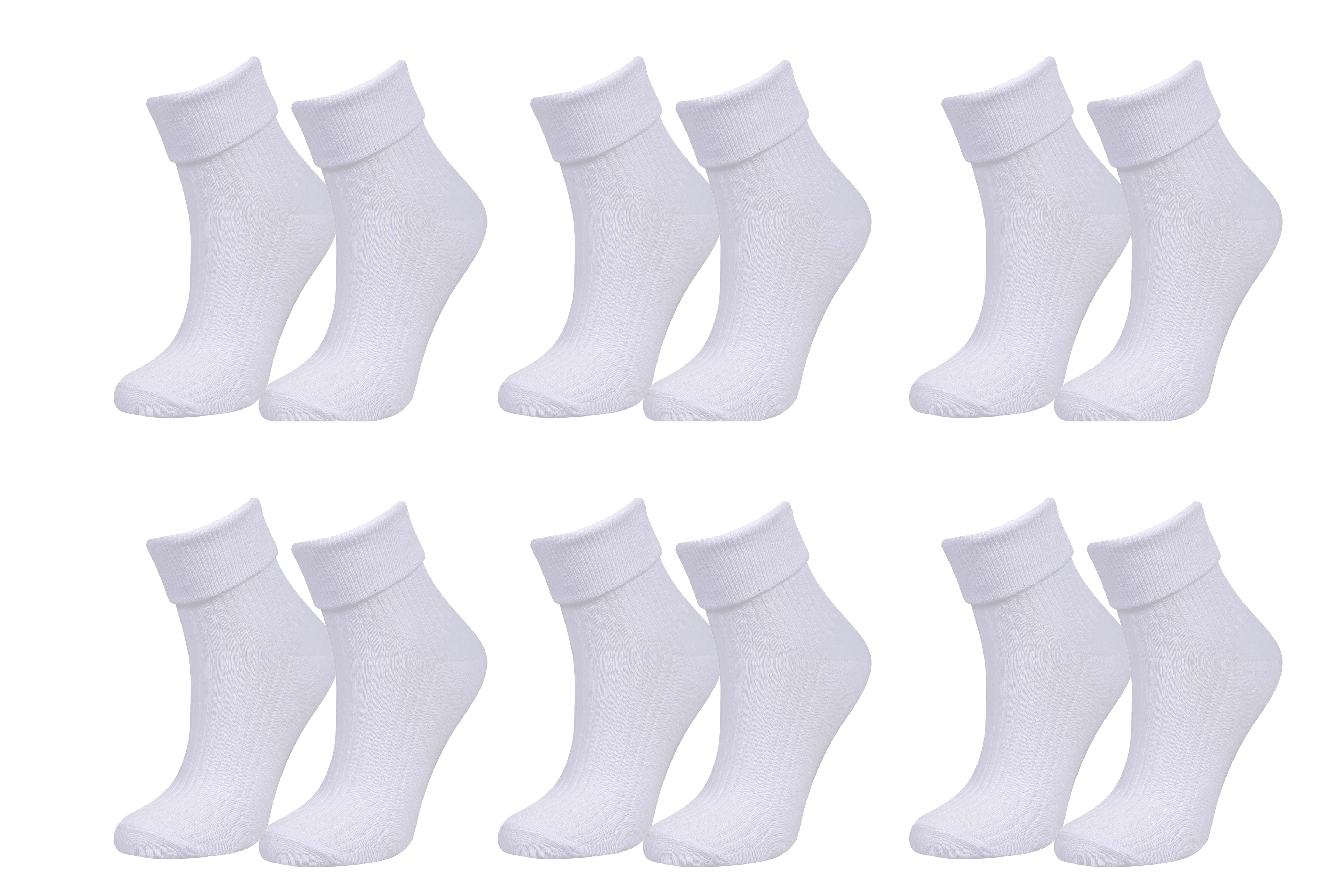 tittimitti Women’s 98% Organic Cotton Crew Socks 6-Pack – Breathable Everyday Comfort Socks