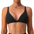 Women's Deep V-Neck U-Shaped Back Sports Bra