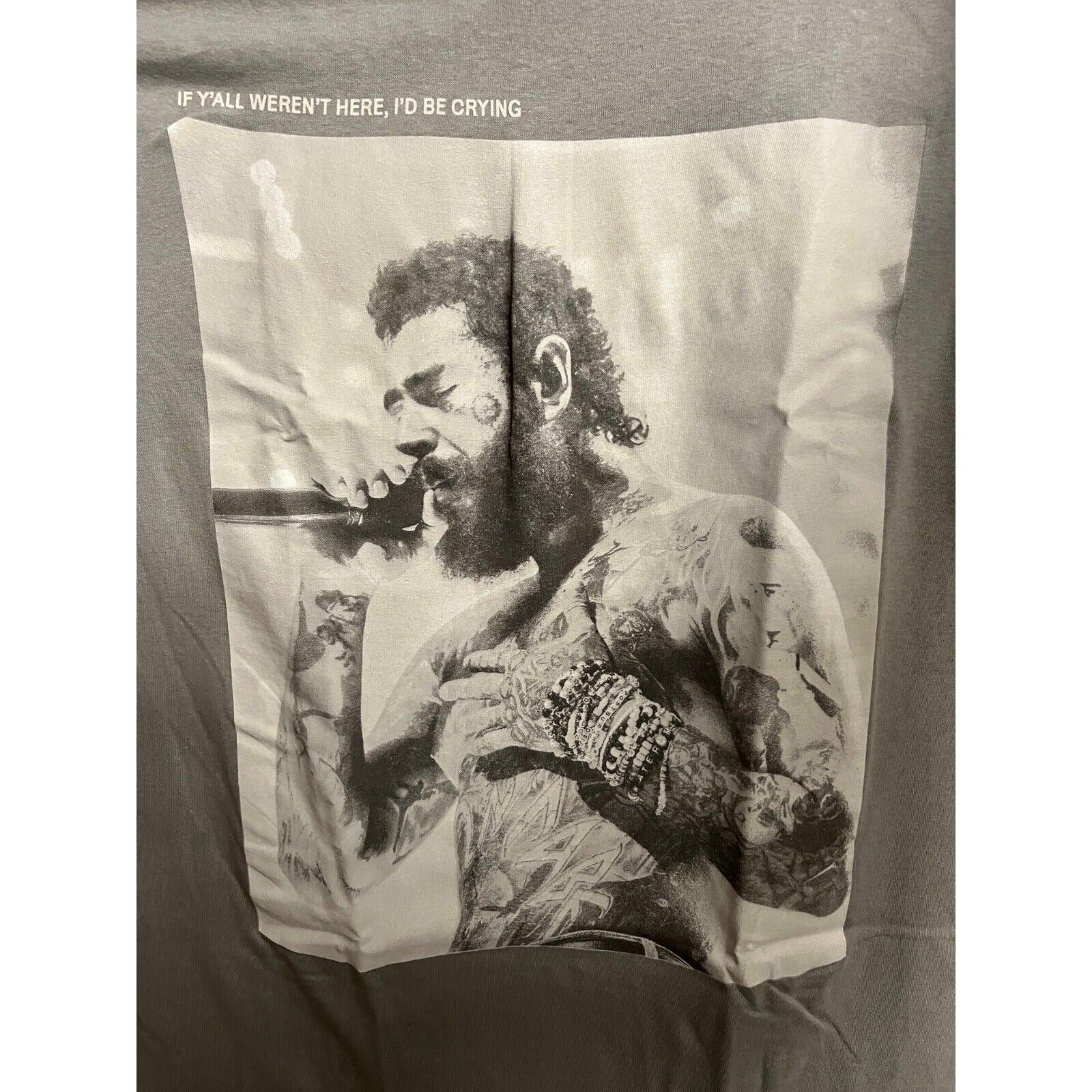 Austin Post Malone Mens T-shirt - If Y'all Weren't Here I'd be Crying Tour Merch